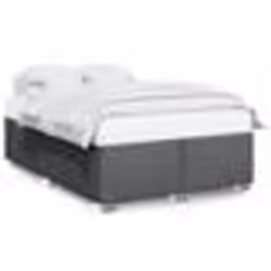 vidaXL Cadre de lit sans matelas gris foncé 140x190 cm tissu - 140 x 190 cm