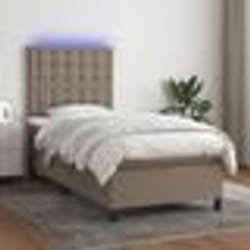 vidaXL Cadre de lit sans matelas gris clair 140x200 cm tissu - 140 x 200 cm