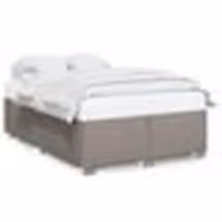 vidaXL Cadre de lit sans matelas taupe 160x200 cm tissu - 160 x 200 cm