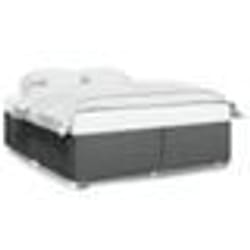 vidaXL Cadre de lit sans matelas gris foncé 180x200 cm tissu - 180 x 200 cm
