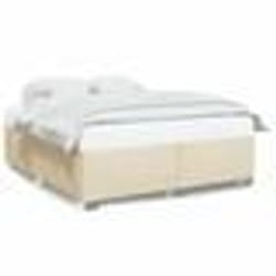 vidaXL Cadre de lit sans matelas crème 180x200 cm tissu - 180 x 200 cm
