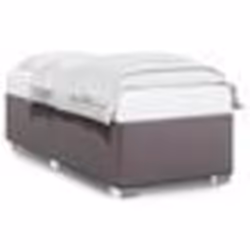 vidaXL Cadre de lit sans matelas gris 90x200 cm similicuir - 90 x 200 cm
