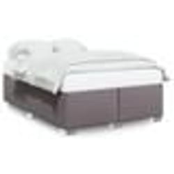 vidaXL Cadre de lit sans matelas gris 140x200 cm similicuir - 140 x 200 cm