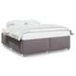 vidaXL Cadre de lit sans matelas gris 180x200 cm similicuir - 180 x 200 cm