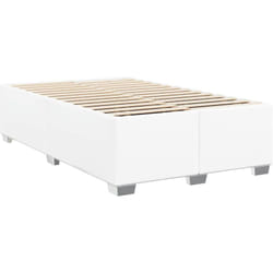 Cadre De Lit Sans Matelas Blanc Similicuir Vidaxl
