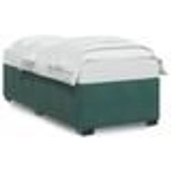 vidaXL Cadre de lit sans matelas vert foncé 80x200 cm velours - 80 x 200 cm