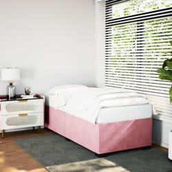 Cadre De Lit Rose 80x200 Cm Velours