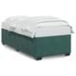 vidaXL Cadre de lit sans matelas vert foncé 90x200 cm velours - 90 x 200 cm