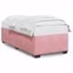 vidaXL Cadre de lit sans matelas rose 90x200 cm velours - 90 x 200 cm