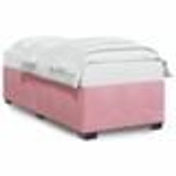 vidaXL Cadre de lit sans matelas rose 90x200 cm velours - 90 x 200 cm