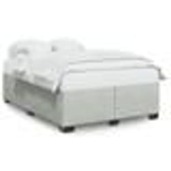 vidaXL Cadre de lit sans matelas gris clair 140x190 cm velours - 140 x 190 cm
