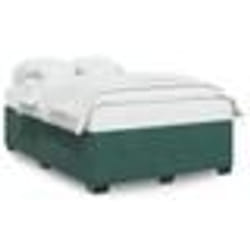vidaXL Cadre de lit sans matelas vert foncé 160x200 cm velours - 160 x 200 cm