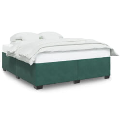 vidaXL Cadre de lit sans matelas vert foncé 200x200 cm velours