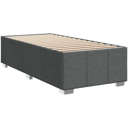 Cadre de lit sans matelas gris foncé 100x200 cm tissu vidaXL
