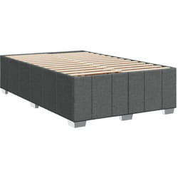 Cadre de lit sans matelas gris foncé 120x200 cm tissu Vidaxl 178931