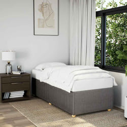 Cadre De Lit Sans Matelas Taupe 80x200 Cm Tissu Vidaxl