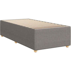 Cadre de lit sans matelas taupe 90x200 cm tissu Vidaxl 692503
