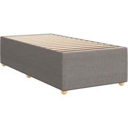 Cadre De Lit Taupe 100x200 Cm Tissu - Vidaxl
