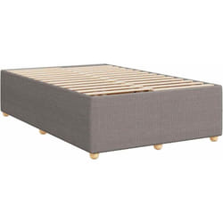 Cadre de lit taupe 120x190 cm tissu