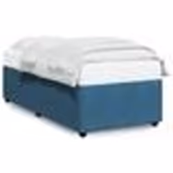 vidaXL Cadre de lit sans matelas bleu 80x200 cm velours - 80 x 200 cm