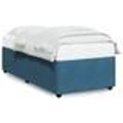 vidaXL Cadre de lit sans matelas bleu 80x200 cm velours - 80 x 200 cm