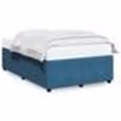 vidaXL Cadre de lit sans matelas bleu 120x200 cm velours - 120 x 200 cm
