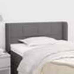 vidaXL Sommier à lattes de lit et matelas Gris clair 100x200cm Velours - 100 x 200 cm