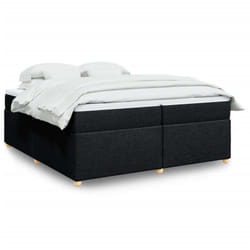 Vidaxl - Sommier À Lattes De Lit Avec Matelas Noir 200x200 Cm Tissu