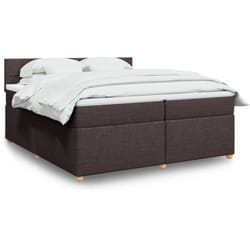 Vidaxl - Sommier À Lattes De Lit Avec Matelas Marron Foncé 200x200 Cm