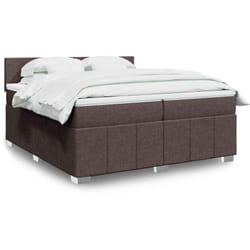 Vidaxl - Sommier À Lattes De Lit Avec Matelas Marron Foncé 200x200 Cm