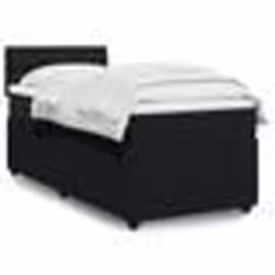 vidaXL Sommier à lattes de lit avec matelas Noir 90x190 cm Velours - 90 x 190 cm
