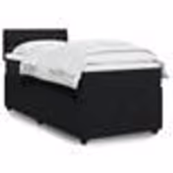 vidaXL Sommier à lattes de lit avec matelas Noir 100x200 cm Velours - 100 x 200 cm