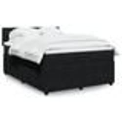 vidaXL Sommier à lattes de lit avec matelas Noir 140x190 cm Velours 3287742