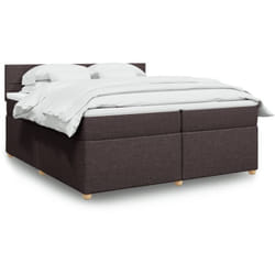 Vidaxl - Sommier À Lattes De Lit Avec Matelas Marron Foncé 200x200 Cm