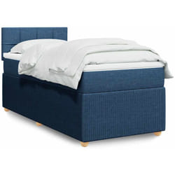 Vidaxl - Sommier À Lattes De Lit Avec Matelas Bleu 90x200 Cm Tissu