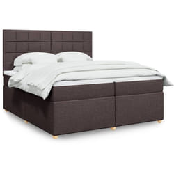 Vidaxl - Sommier À Lattes De Lit Avec Matelas Marron Foncé 200x200 Cm
