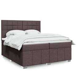 Vidaxl - Sommier À Lattes De Lit Avec Matelas Marron Foncé 200x200 Cm