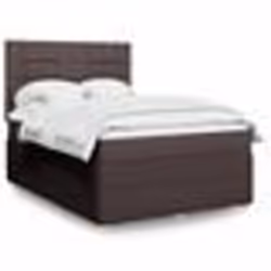 vidaXL Sommier à lattes de lit avec matelas Marron foncé 160x200 cm 3292110