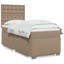 Vidaxl - Sommier À Lattes De Lit Avec Matelas Cappuccino 80x200 Cm