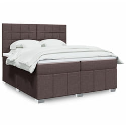 Vidaxl - Sommier À Lattes De Lit Avec Matelas Marron Foncé 200x200 Cm