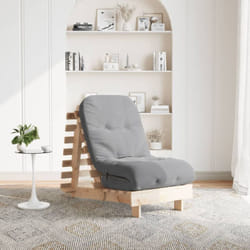 Vidaxl - Canapé-lit futon avec matelas 60x206x11 cm bois massif de pin