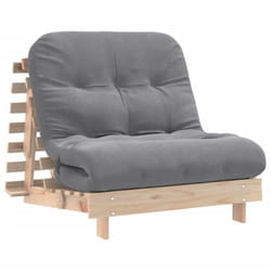 Vidaxl - Canapé-lit futon avec matelas 80x206x11 cm bois massif de pin