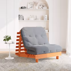 Ce canapé-lit futon en bois avec dossier réglable, vous permettant de vous asseoir ou de vous allonger, est idéal pour votre  ...
