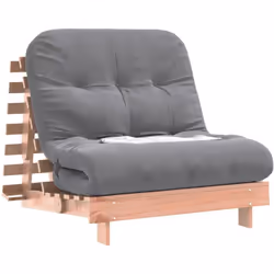 Ce canapé-lit futon en bois avec dossier réglable, vous permettant de vous asseoir ou de vous allonger, est idéal pour votre ...