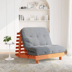 Vidaxl - Canapé-lit futon avec matelas 100x206x11 cm bois massif de pin