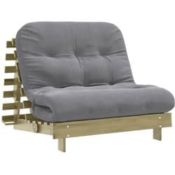 Vidaxl - Canapé-lit futon avec matelas 100x206x11cm bois de pin imprégné