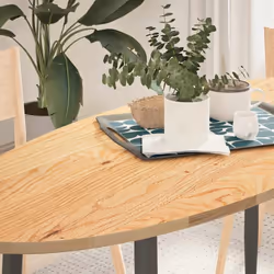 Donnez une nouvelle vie à votre table avec ce dessus de table en bois. C'est une excellente solution pour renouveler votre ta ...
