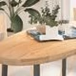 vidaXL Dessus de table 120x60x4 cm bois de chêne massif ovale
