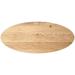 Dessus de table 140x60x4 cm bois de chêne massif ovale Vidaxl
