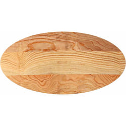 Dessus de table 100x50x2 cm bois de chêne massif ovale Vidaxl